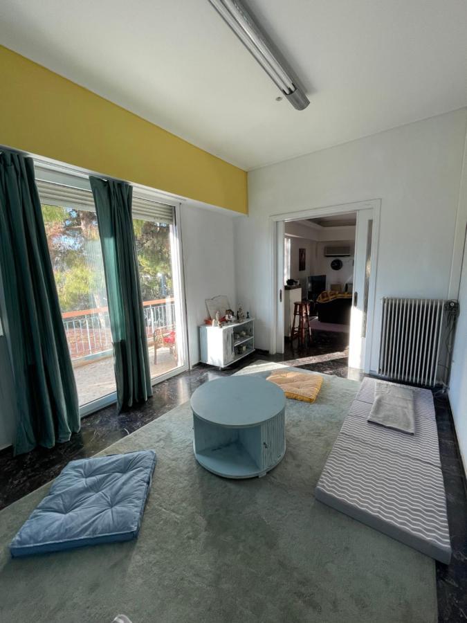 Spacious Apartment With Balconies, Ac, King Bed, Near Dt And Transports Athen Eksteriør billede